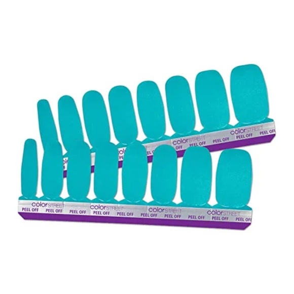 *Retired* Color Street: Brave and Bold | Teal Blue Shimmer Fall Summer Spring - Picture 10 of 10